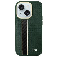 HDD iPhone 15 Kılıf HBC-163 Times Kapak - Koyu Yeşil