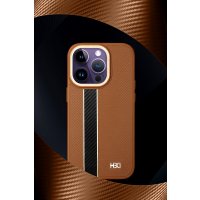 HDD iPhone 15 Pro Kılıf HBC-163 Times Kapak - Kahverengi