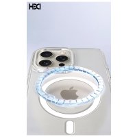 HDD iPhone 16 Pro HBC-273 PC 2.0 Diamond Şeffaf Magsafe Kapak - Şeffaf