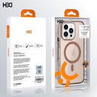 HDD iPhone 16 Pro HBC-273 PC 2.0 Diamond Şeffaf Magsafe Kapak - Şeffaf