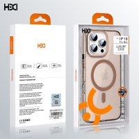 HDD iPhone 16 Pro HBC-274 PC 2.0 Şeffaf Magsafe Kapak - Gold