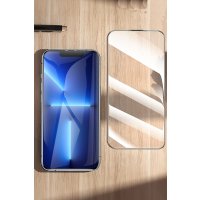 Hoco iPhone 13 9D Dustproof Cam Ekran Koruyucu - Siyah