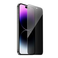 Hoco iPhone 15 9D Dustproof Hayalet Cam Ekran Koruyucu - Siyah