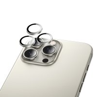 Hoco iPhone 16 Pro 3D Metal Frame Kamera Lens - Gold