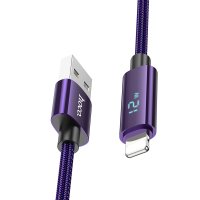 Hoco U125 1.2M Benefit USB to Lightning Şarj Data Kablosu - Mor