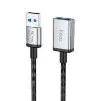 Hoco US10 50cm 5Gbps Hız Tak Çalıştır USB 3.0 to USB 3.0 Uzatma Kablosu - Siyah