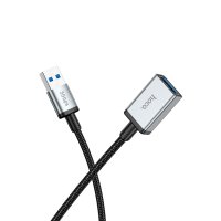 Hoco US10 50cm 5Gbps Hız Tak Çalıştır USB 3.0 to USB 3.0 Uzatma Kablosu - Siyah