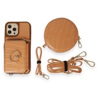 Joko iPhone 12 Pro Kılıf Ermes Kapak - Açık Turuncu