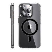 Joko iPhone 15 Kılıf Crystal Magsafe Kapak - Siyah