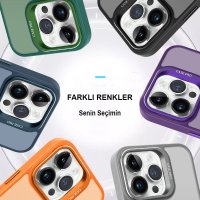 Joko iPhone 15 Pro Kılıf Flet Lens Magsafe Kapak - Turuncu