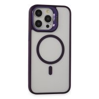 Joko iPhone 15 Pro Kılıf Roblox Lens Magsafe Standlı Kapak - Derin Mor