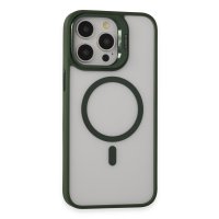 Joko iPhone 15 Pro Max Kılıf Roblox Lens Magsafe Standlı Kapak - Koyu Yeşil