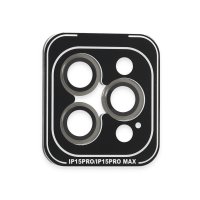 Joko iPhone 15 Pro Max PVD Metal Kamera Lens - Gri