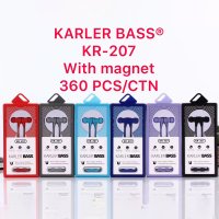 Karler Bass KR-207 Mıknatıslı Kablolu Kulaklık - Gri