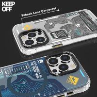 Keep Off iPhone 15 Pro Map Magsafe Kapak - Island