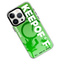 Keep Off iPhone 15 Pro Summer Travel Magsafe Kapak - Green Mood