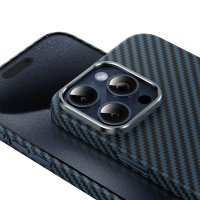 Keephone iPhone 14 Pro Max Kevlar Magsafe Kılıf - Mor