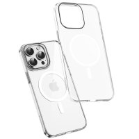 Keephone iPhone 15 Aurora Şeffaf Magsafe Kılıf - Mavi
