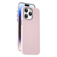 Keephone iPhone 15 Pro Max Rosana Silikon Kılıf - Pembe