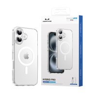 Keephone iPhone 16 Hybrid Pro Magsafe Kılıf - Şeffaf