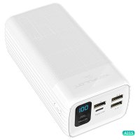 Konfulon A21S Led Işıklı Powerbank 40.000 mAh - Beyaz