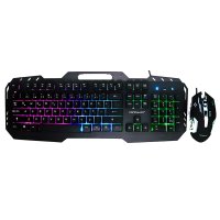 Konfulon W200 RGB Işıklı Türkçe Q Gaming Kablolu Klavye Mouse Set