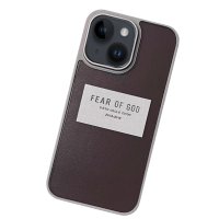 Movenchy iPhone 14 Terra Desenli Kapak - Gri - 2