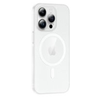 Movenchy iPhone 15 Pro Max Kılıf PP Magsafe Kapak - Beyaz