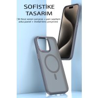 Movenchy iPhone 15 Pro Max Kılıf Radyant Magsafe Kapak - Lacivert
