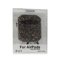 Newface Airpods (1.nesil) Mira Taşlı Kılıf - Siyah