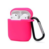 Newface Airpods (1.nesil) Sert Silikon Kılıf - Pembe