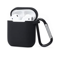 Newface Airpods (1.nesil) Sert Silikon Kılıf - Siyah