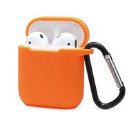 Newface Airpods 2 (2.nesil) Sert Silikon Kılıf - Turuncu