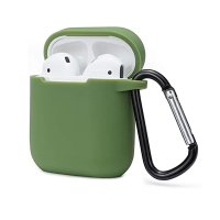 Newface Airpods 2 (2.nesil) Sert Silikon Kılıf - Yeşil