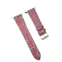 Newface Apple Watch 38mm Creeper Desenli Kordon - Pembe