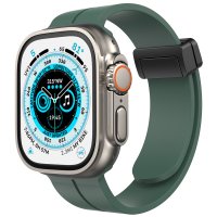 Newface Apple Watch 38mm KR412 Elegance Stylısh Kordon - Koyu Yeşil