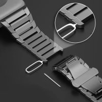 Newface Apple Watch 38mm KR413 Fine Steel Kordon - Füme