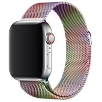 Newface Apple Watch 38mm Metal Mıknatıslı Kordon - Rainbow