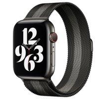 Newface Apple Watch 38mm Metal Mıknatıslı Kordon - Siyah-Beyaz