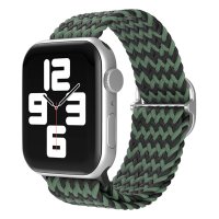 Newface Apple Watch 38mm Star Kordon - Zigzag Yeşil-Siyah