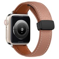 Newface Apple Watch 40mm KR414 Daks Deri Kordon - Kahverengi