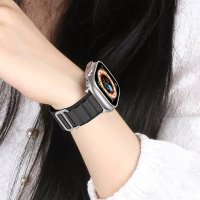 Newface Apple Watch 40mm Mountain Kordon - Siyah-Turuncu