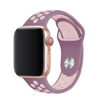 Newface Apple Watch 40mm Spor Delikli Kordon - Mor-Pembe