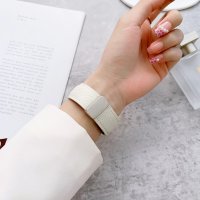 Newface Apple Watch 41mm KR414 Daks Deri Kordon - Koyu Yeşil