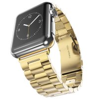 Newface Apple Watch 41mm Metal Baklalı Kordon - Gold