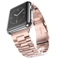 Newface Apple Watch 41mm Metal Baklalı Kordon - Rose