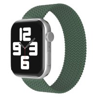 Newface Apple Watch 44mm Ayarlı Solo Silikon Kordon - Haki Yeşil