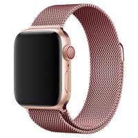 Newface Apple Watch 44mm Metal Mıknatıslı Kordon - Rose