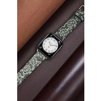 Newface Apple Watch 45mm Creeper Desenli Kordon - Kahverengi