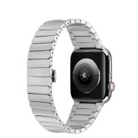 Newface Apple Watch 45mm KR400 Metal Kordon - Gümüş